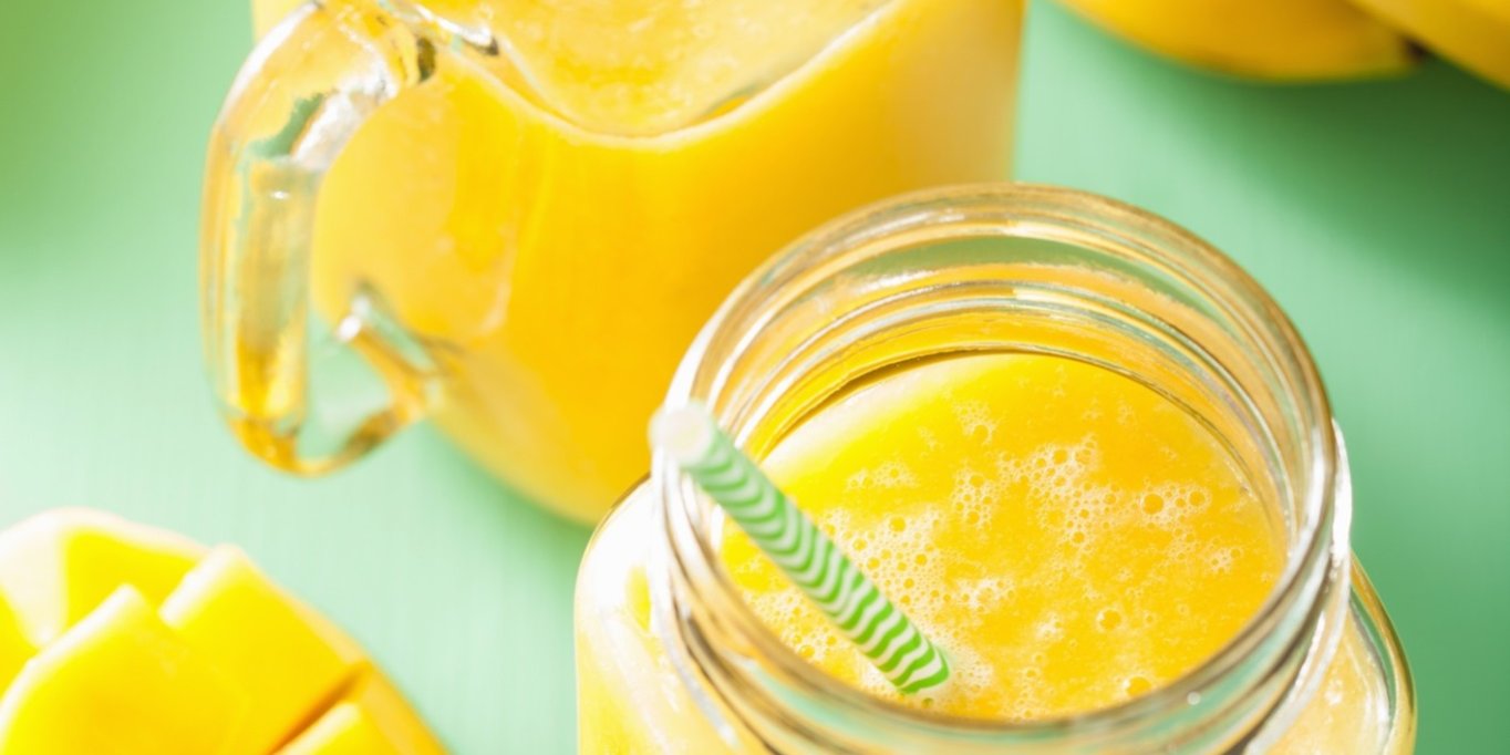 healthy mango pineapple smoothie in mason jars ThinkstockPhotos  Mango Berry Shake
