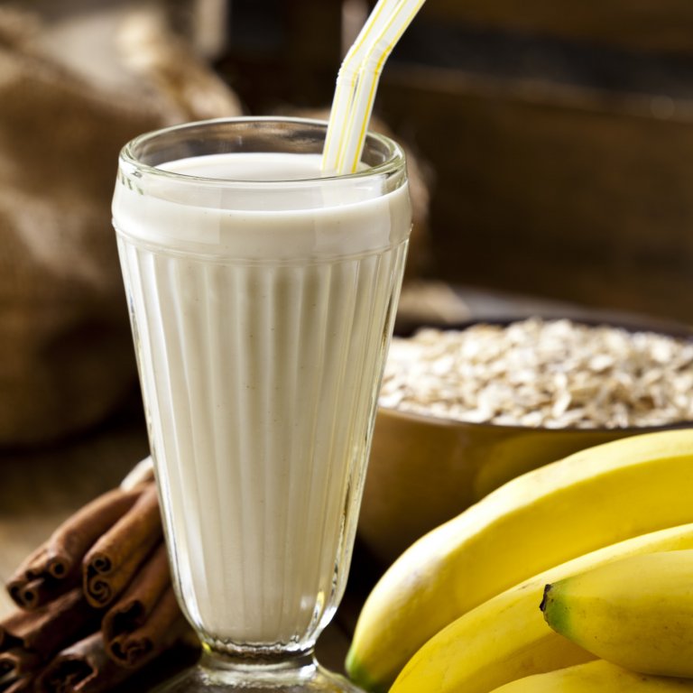 GettyImages  Oatmeal Banana Shake