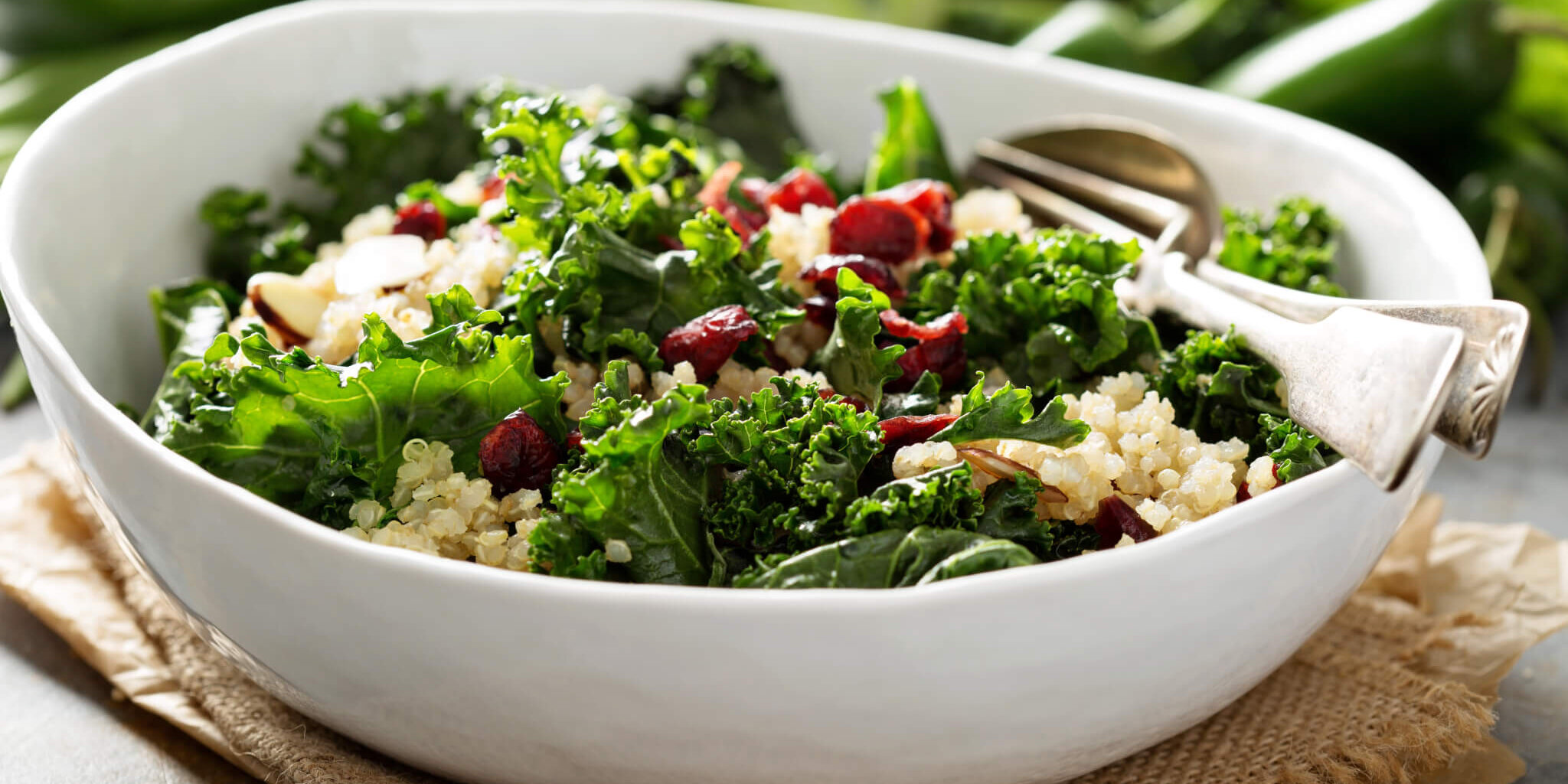 Healthy kale and quinoa salad AdobeStock