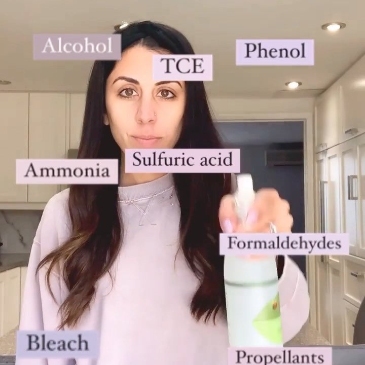 @nataliefyonfitness reminding us to go green with our cleaning products. ...