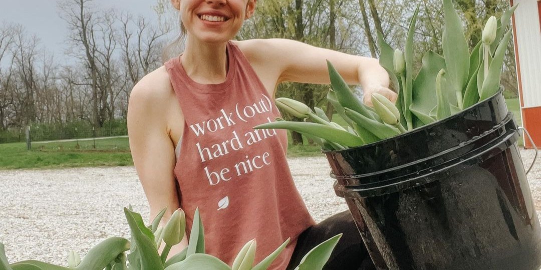 Motto for May: work (out) hard and be nice. @homegrown.honey.blooms